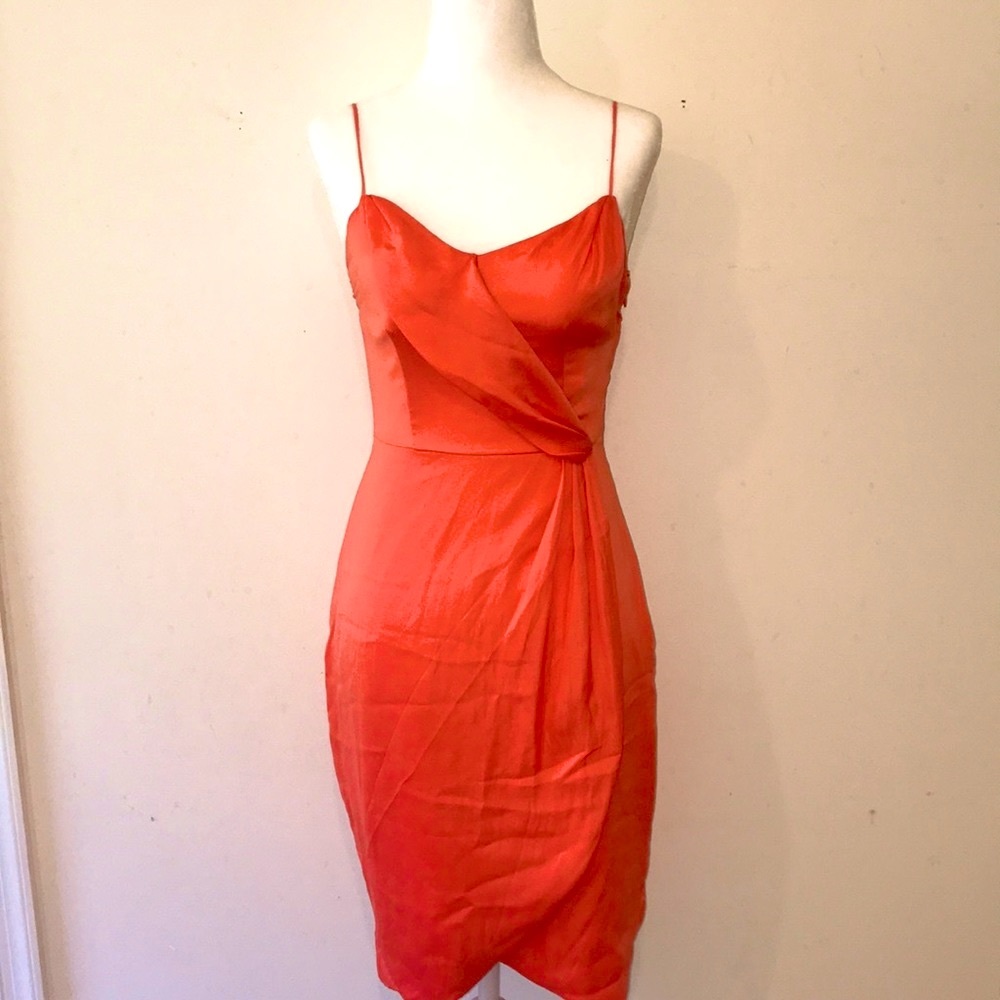 Banana Republic Red Spaghetti-Strap Sheath Dress